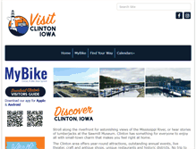 Tablet Screenshot of clintoniowatourism.com